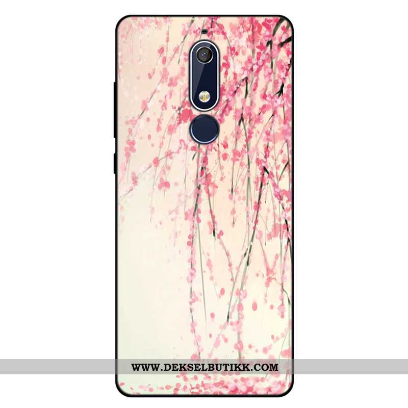 Etui Nokia 5.1 Myke Anti-fall Rosa Alt Inkludert, Deksel Nokia 5.1 Silikon Tilbud