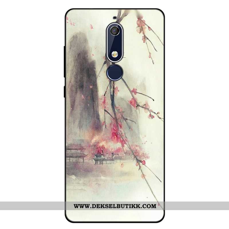 Etui Nokia 5.1 Myke Anti-fall Rosa Alt Inkludert, Deksel Nokia 5.1 Silikon Tilbud