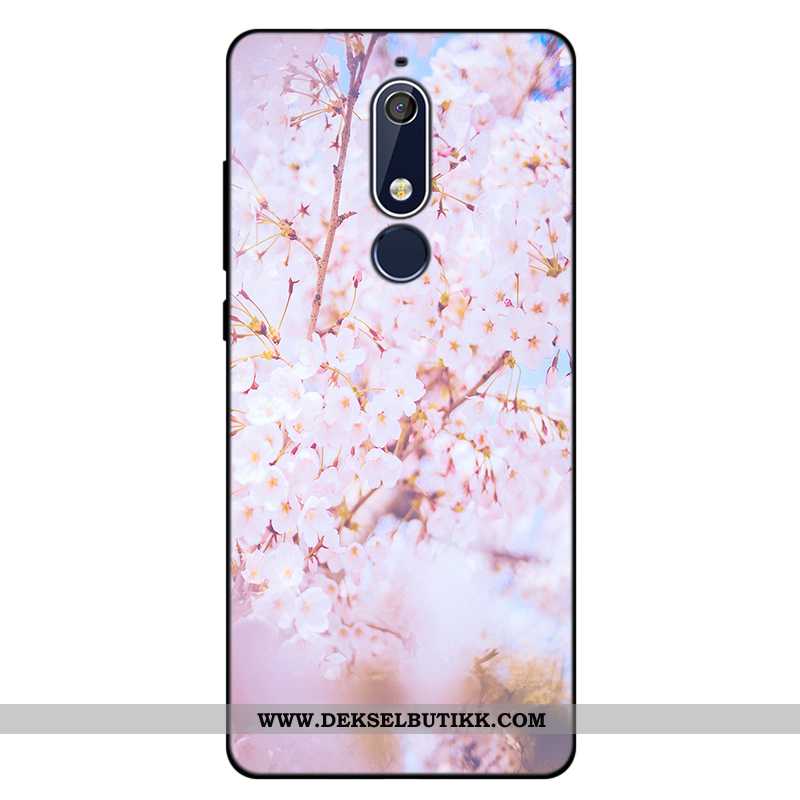 Etui Nokia 5.1 Myke Anti-fall Rosa Alt Inkludert, Deksel Nokia 5.1 Silikon Tilbud