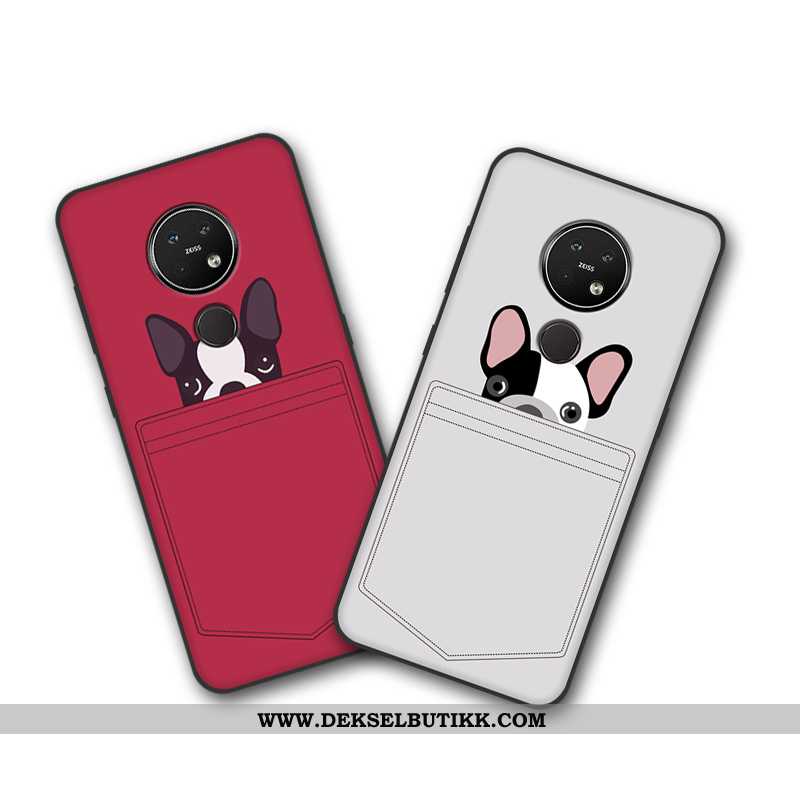 Etui Nokia 7.2 Beskyttelse Mobiltelefon Cartoon Myke Beige, Deksel Nokia 7.2 Kreativ Rabatt