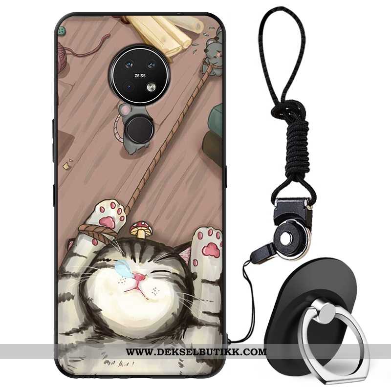 Etui Nokia 7.2 Beskyttelse Mobiltelefon Cartoon Myke Beige, Deksel Nokia 7.2 Kreativ Rabatt