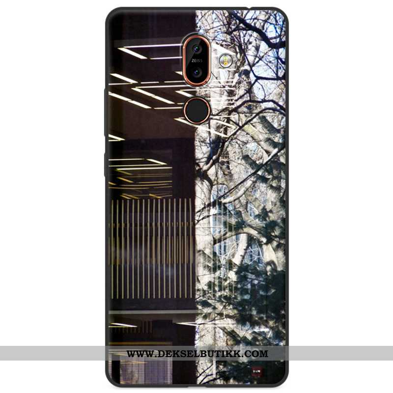 Etui Nokia 7 Plus Beskyttelse Farge Mobiltelefon Anti-fall, Deksel Nokia 7 Plus Cartoon Billige