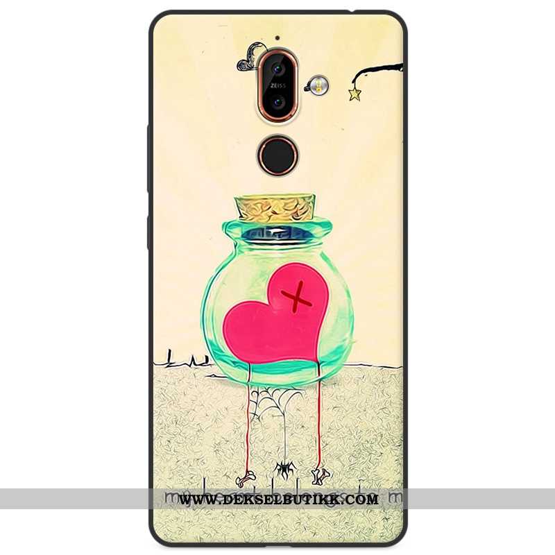 Etui Nokia 7 Plus Beskyttelse Farge Mobiltelefon Anti-fall, Deksel Nokia 7 Plus Cartoon Billige