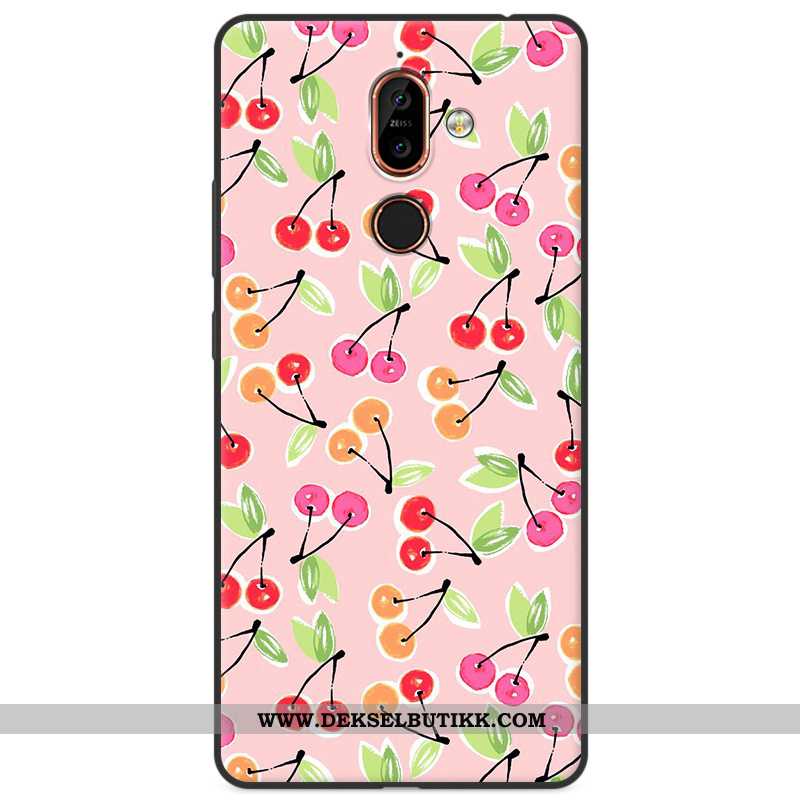 Etui Nokia 7 Plus Beskyttelse Farge Mobiltelefon Anti-fall, Deksel Nokia 7 Plus Cartoon Billige