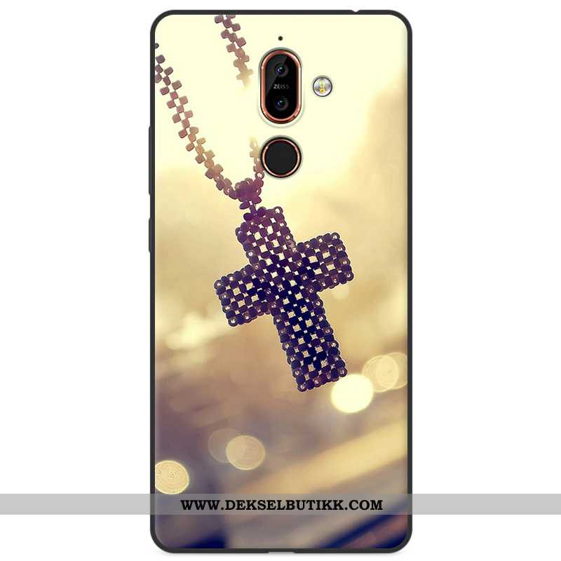 Etui Nokia 7 Plus Beskyttelse Farge Mobiltelefon Anti-fall, Deksel Nokia 7 Plus Cartoon Billige