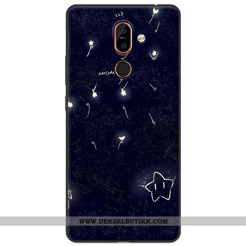 Etui Nokia 7 Plus Beskyttelse Farge Mobiltelefon Anti-fall, Deksel Nokia 7 Plus Cartoon Billige