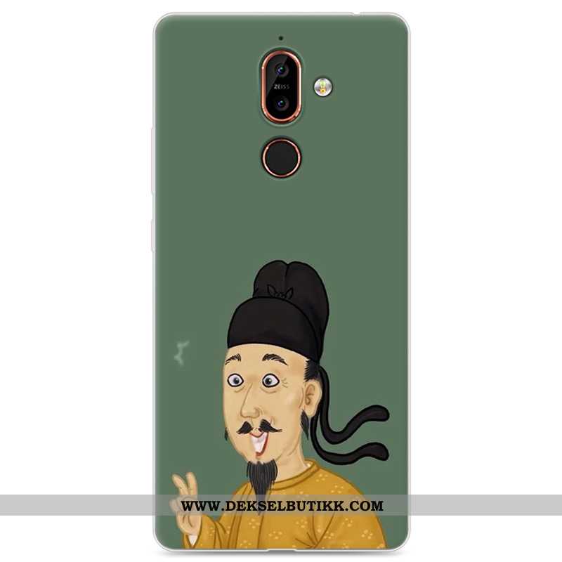 Etui Nokia 7 Plus Kreativ Deksel Lovers Gul, Nokia 7 Plus Silikon Billige