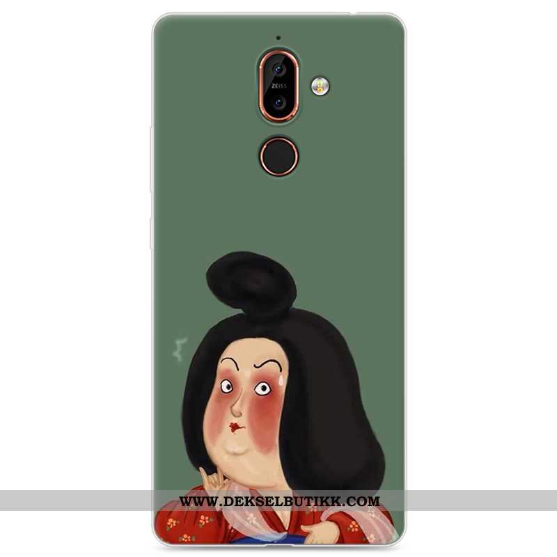 Etui Nokia 7 Plus Kreativ Deksel Lovers Gul, Nokia 7 Plus Silikon Billige