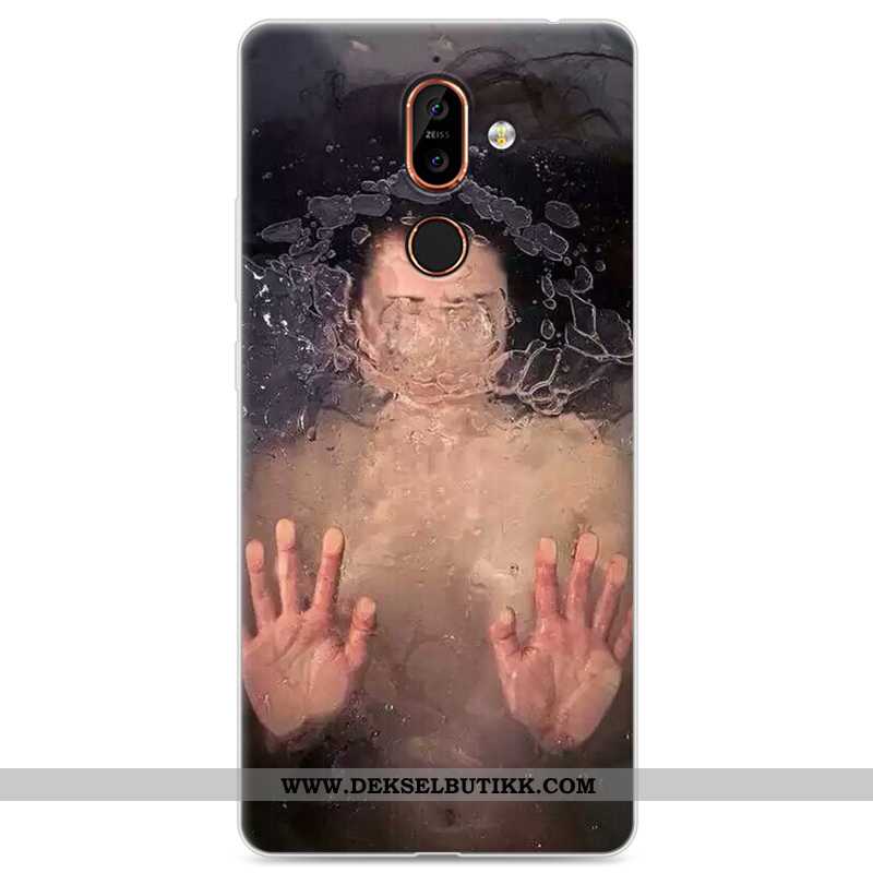 Etui Nokia 7 Plus Kreativ Deksel Lovers Gul, Nokia 7 Plus Silikon Billige