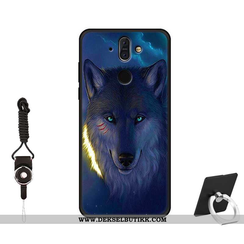 Etui Nokia 8 Sirocco Silikon Alt Inkludert Glass Anti-fall Svart, Deksel Nokia 8 Sirocco Beskyttelse