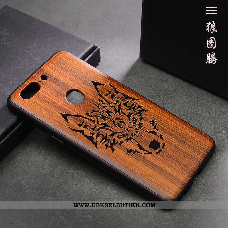 Etui Oneplus 5t Wood Kvalitet Kreativ Av Personlighet Brun, Deksel Oneplus 5t Beskyttelse Billige