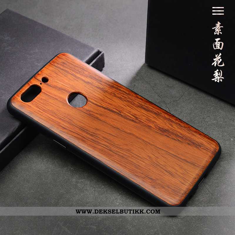 Etui Oneplus 5t Wood Kvalitet Kreativ Av Personlighet Brun, Deksel Oneplus 5t Beskyttelse Billige