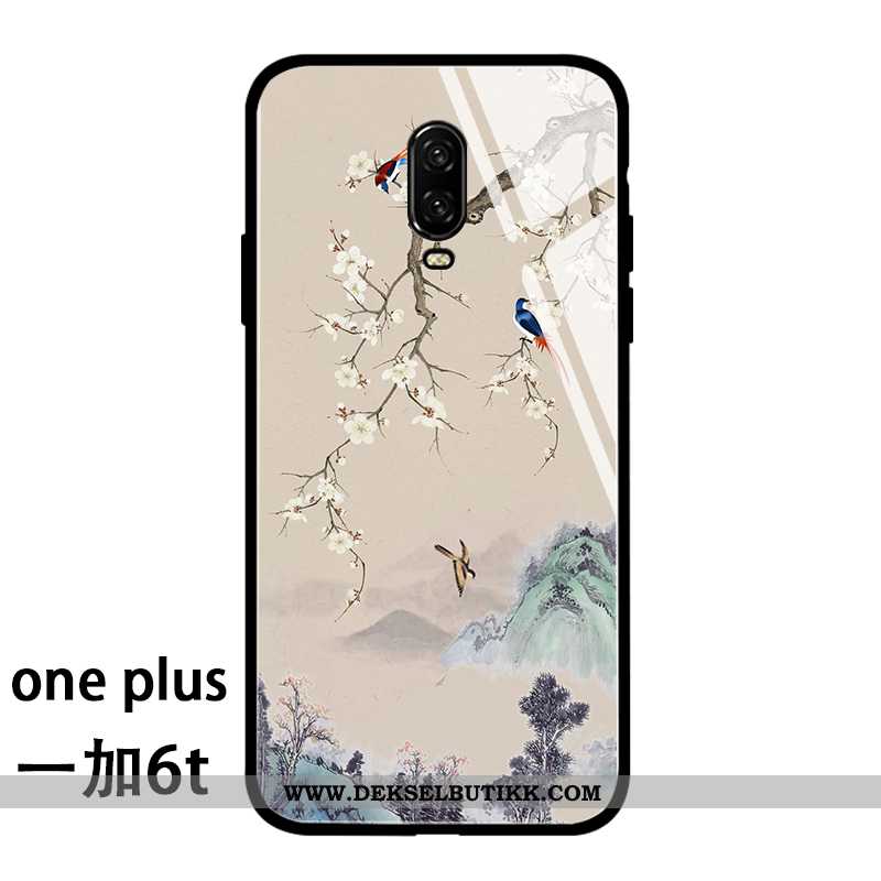 Etui Oneplus 6t Kreativ Anti-fall Beskyttelse Beige, Deksel Oneplus 6t Trend Salg