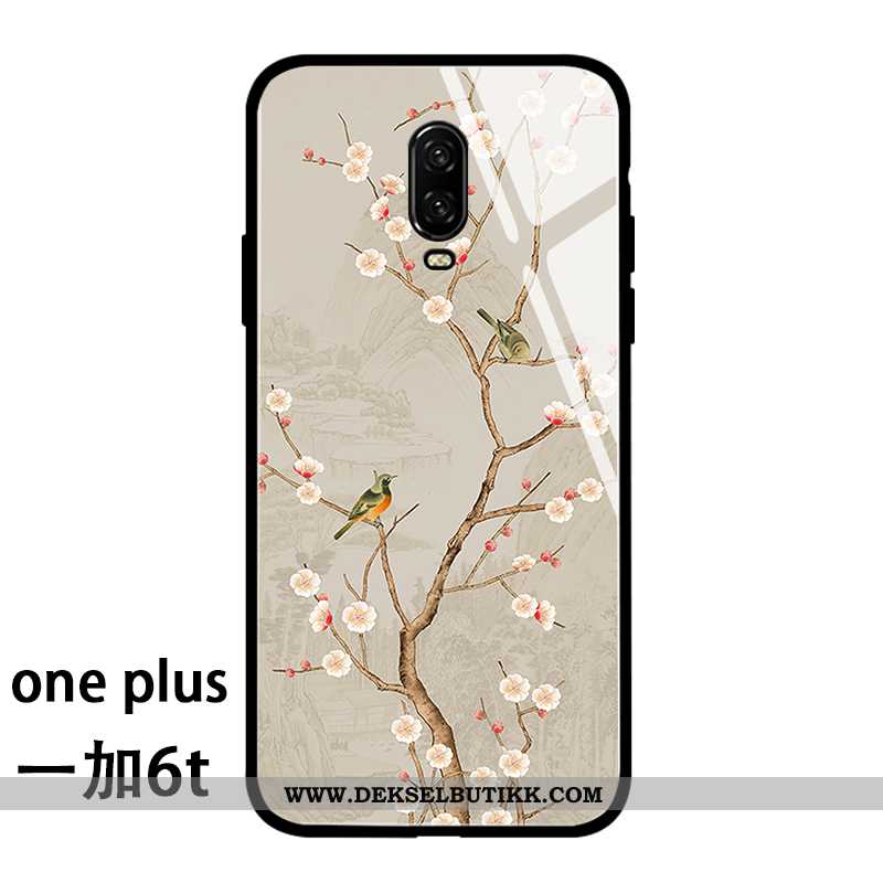 Etui Oneplus 6t Kreativ Anti-fall Beskyttelse Beige, Deksel Oneplus 6t Trend Salg