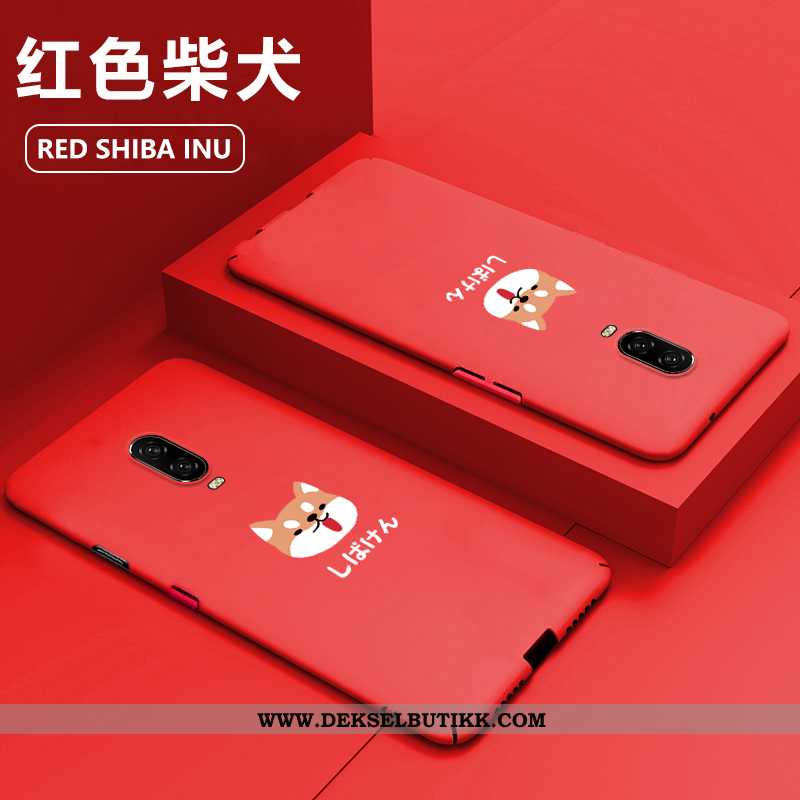 Etui Oneplus 6t Kreativ Mobiltelefon Net Red Hard Rød, Deksel Oneplus 6t Cartoon Salg