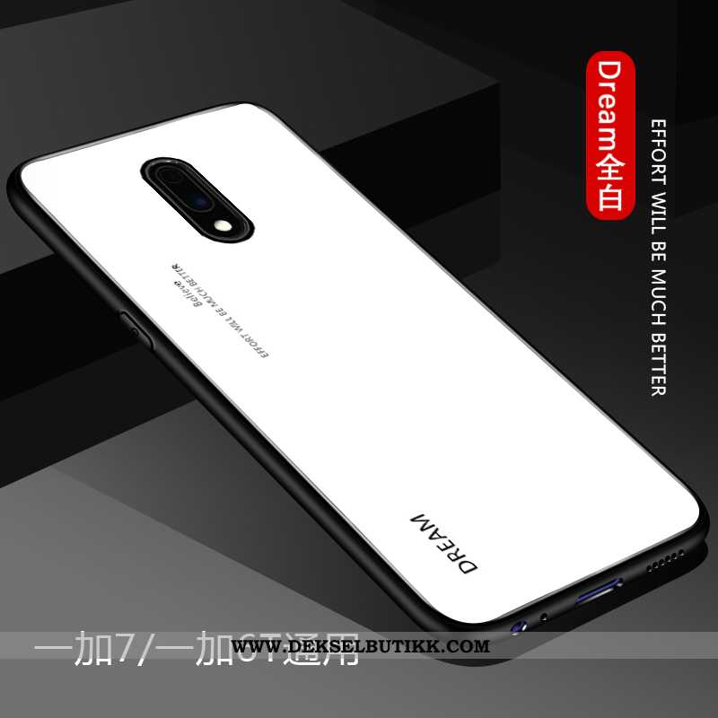 Etui Oneplus 7 Glass Net Red Ultra Silikon Hvitt, Deksel Oneplus 7 Trend Rabatt