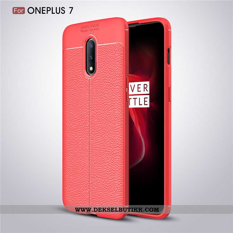 Etui Oneplus 7 Myke Rød Mobiltelefon, Deksel Oneplus 7 Beskyttelse Tilbud