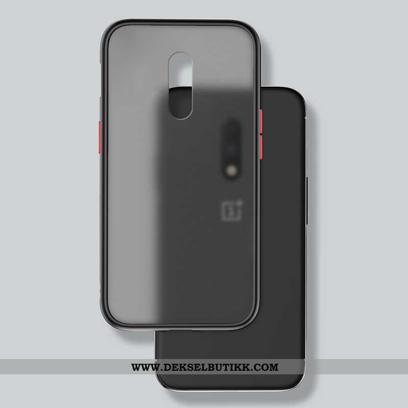 Etui Oneplus 7 Nubuck Anti-fall Alt Inkludert Svart, Deksel Oneplus 7 Av Personlighet Tilbud