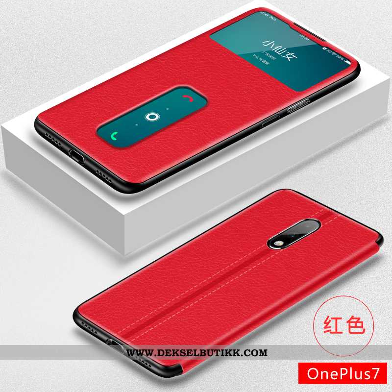 Etui Oneplus 7 Tynne Av Personlighet Anti-fall Brun, Deksel Oneplus 7 Myke Rabatt