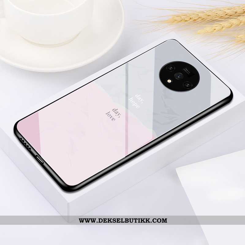 Etui Oneplus 7t Glass Lovers Cartoon Kreativ Hvitt, Deksel Oneplus 7t Av Personlighet Butikk