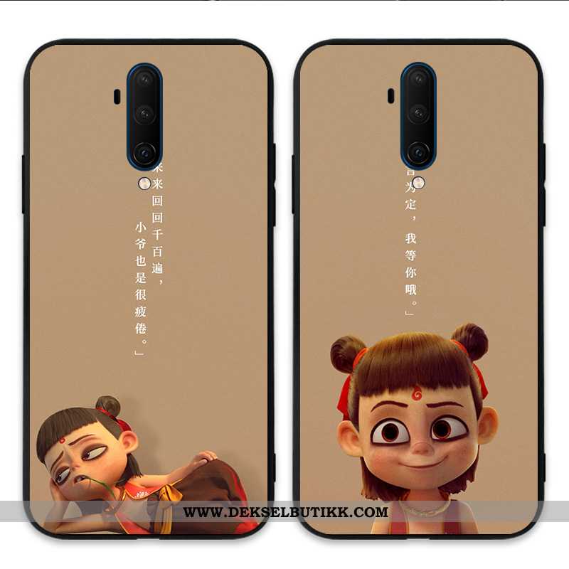 Etui Oneplus 7t Pro Silikon Khaki Vakker Myke, Deksel Oneplus 7t Pro Cartoon Butikk