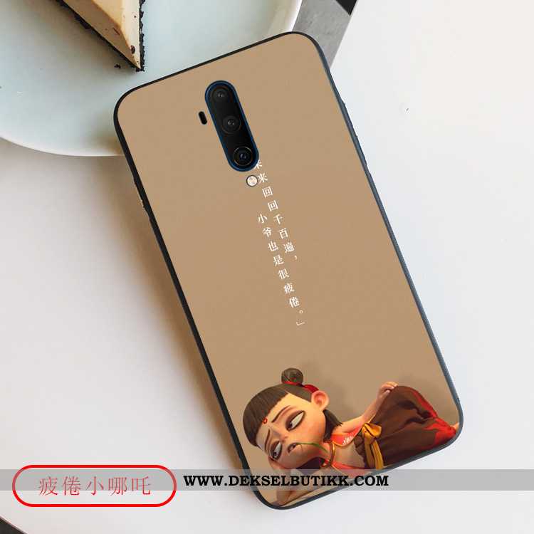 Etui Oneplus 7t Pro Silikon Khaki Vakker Myke, Deksel Oneplus 7t Pro Cartoon Butikk