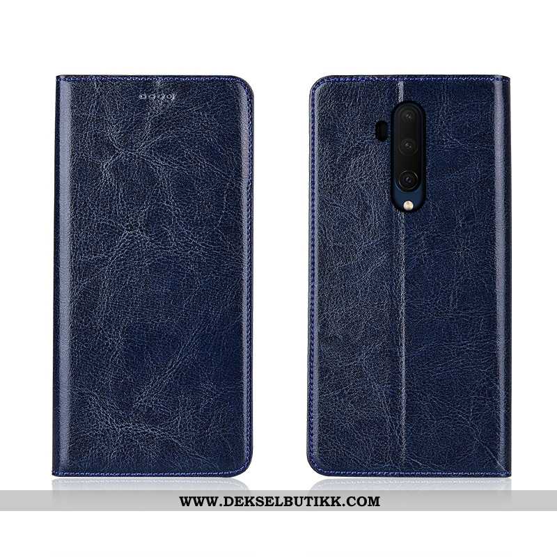 Etui Oneplus 7t Pro Skinndeksel Deksel Clamshell Mobiltelefon Brun, Oneplus 7t Pro Skinn Rabatt