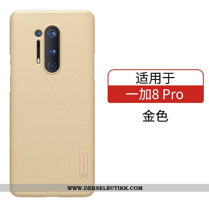 Etui Oneplus 8 Pro Beskyttelse Deksel Gull Mørkeblå, Oneplus 8 Pro Nubuck Tilbud