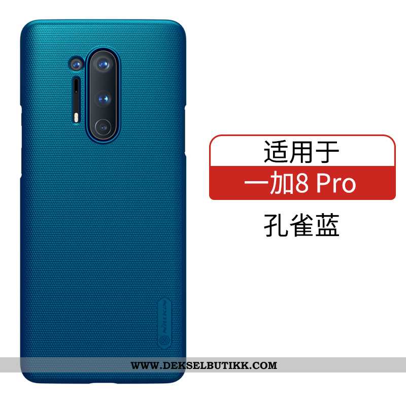 Etui Oneplus 8 Pro Beskyttelse Deksel Gull Mørkeblå, Oneplus 8 Pro Nubuck Tilbud