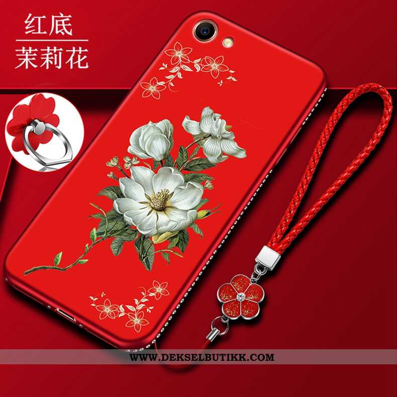 Etui Oppo A3 Myke Ultra Relieff Hengende Ornamenter Rød, Deksel Oppo A3 Silikon Rabatt