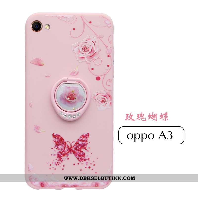 Etui Oppo A3 Ultra Nubuck Av Personlighet Rosa, Deksel Oppo A3 Tynne Til Salgs