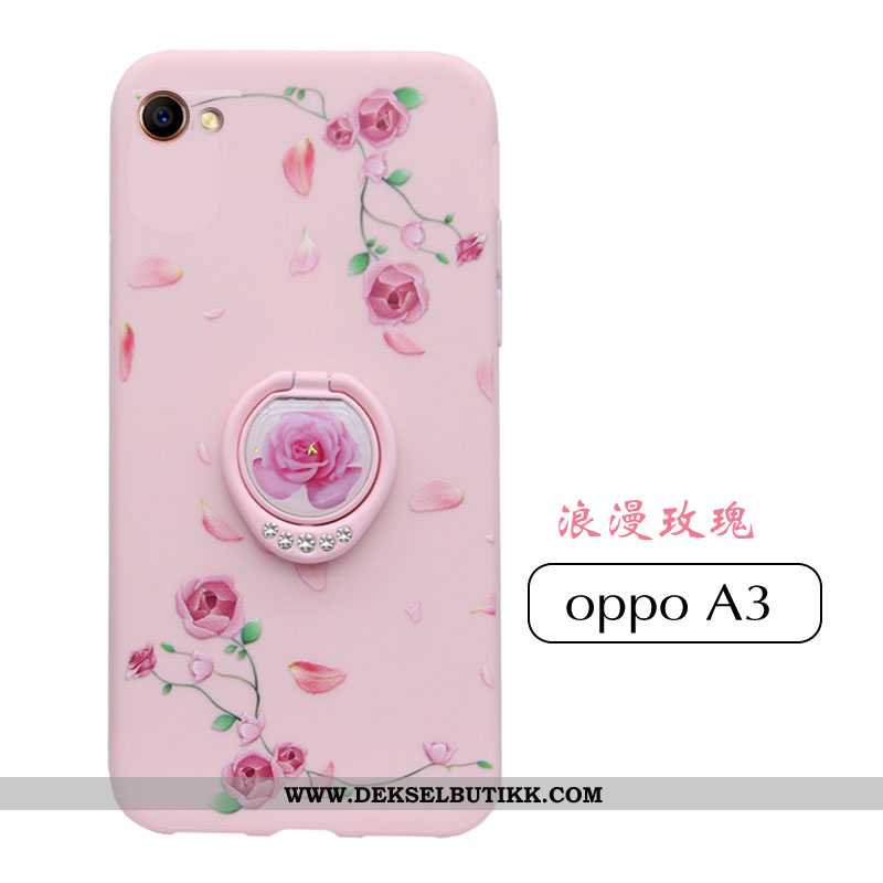 Etui Oppo A3 Ultra Nubuck Av Personlighet Rosa, Deksel Oppo A3 Tynne Til Salgs