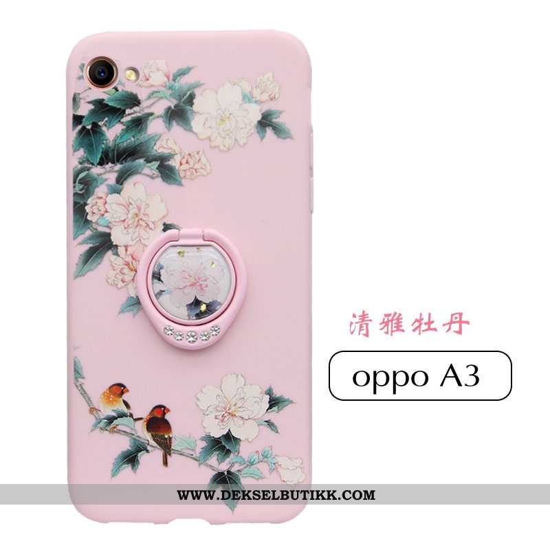 Etui Oppo A3 Ultra Nubuck Av Personlighet Rosa, Deksel Oppo A3 Tynne Til Salgs