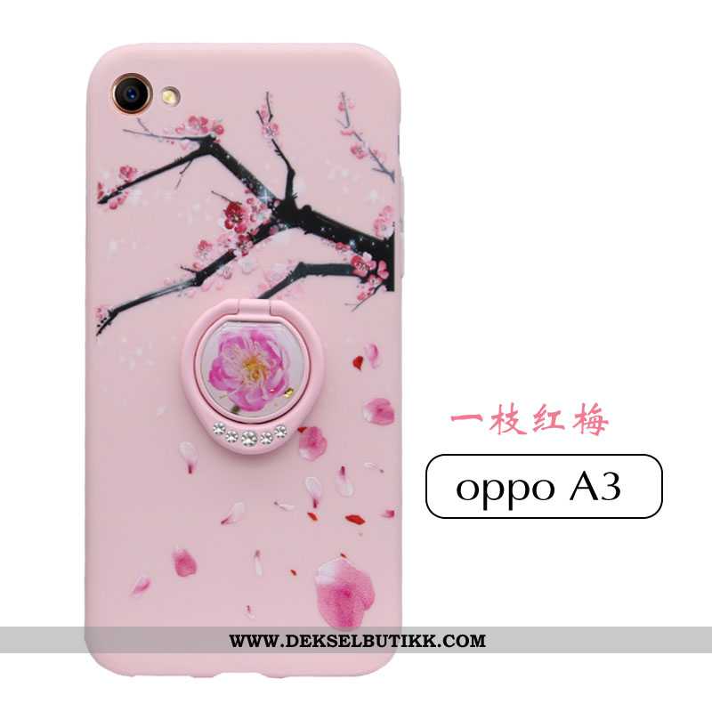 Etui Oppo A3 Ultra Nubuck Av Personlighet Rosa, Deksel Oppo A3 Tynne Til Salgs