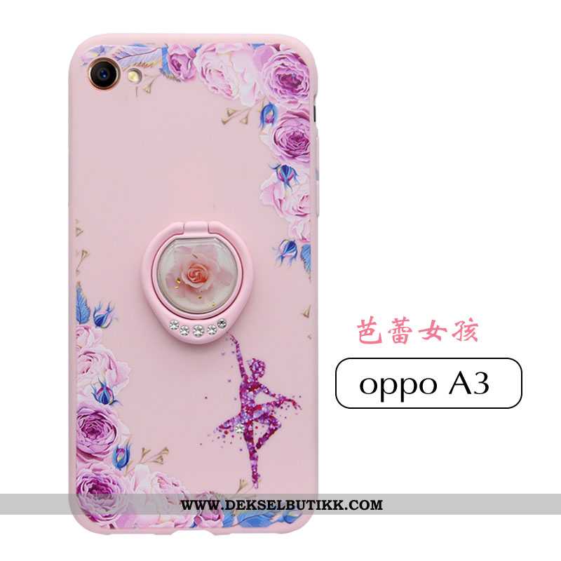 Etui Oppo A3 Ultra Nubuck Av Personlighet Rosa, Deksel Oppo A3 Tynne Til Salgs