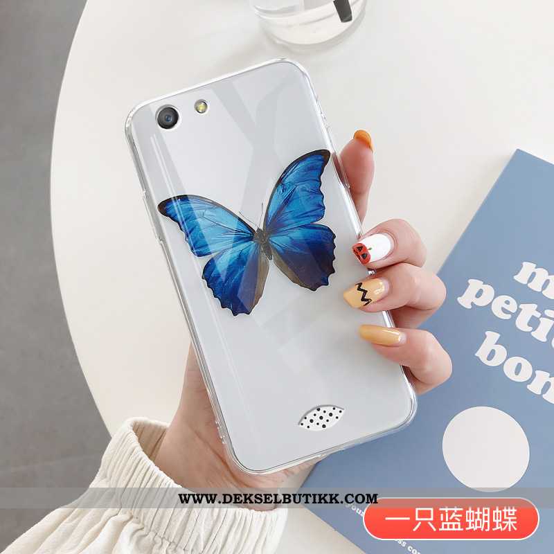 Etui Oppo A31 Gjennomsiktig Lovers Anti-fall Butterfly Rød, Deksel Oppo A31 Av Personlighet Kjøpe