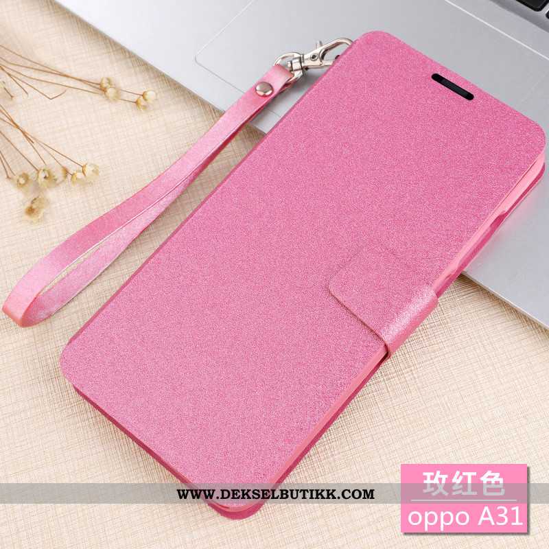 Etui Oppo A31 Silikon Anti-fall Nubuck Clamshell Brun, Deksel Oppo A31 Beskyttelse Rabatt