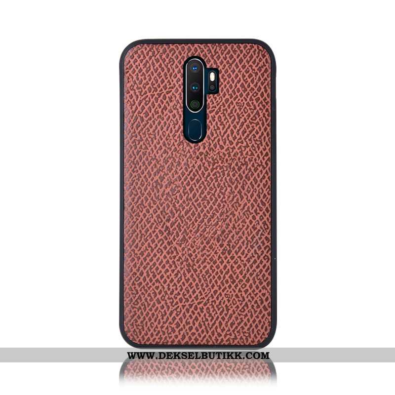 Etui Oppo A5 2020 Beskyttelse Mønster Mesh Anti-fall Rosa, Deksel Oppo A5 2020 Skinn Tilbud