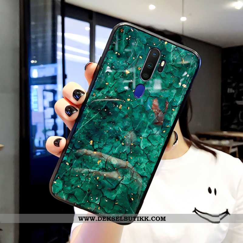 Etui Oppo A5 2020 Silikon Deksel Speil Rød, Oppo A5 2020 Beskyttelse Rabatt