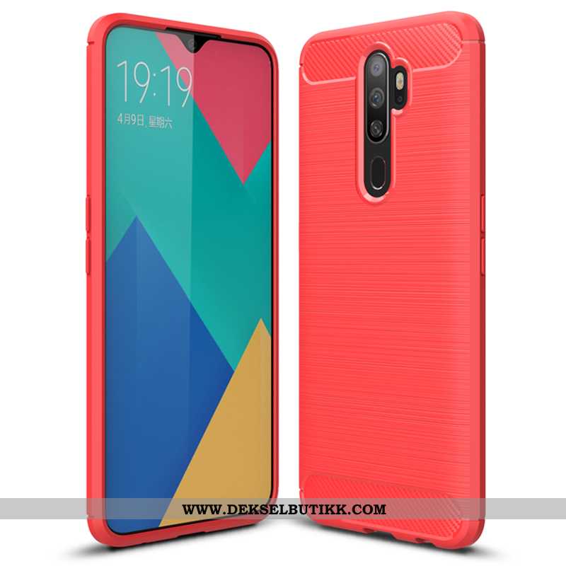 Etui Oppo A5 2020 Silikondeksel Mobiltelefon Myke Trend Svart, Deksel Oppo A5 2020 Beskyttelse Tilbu