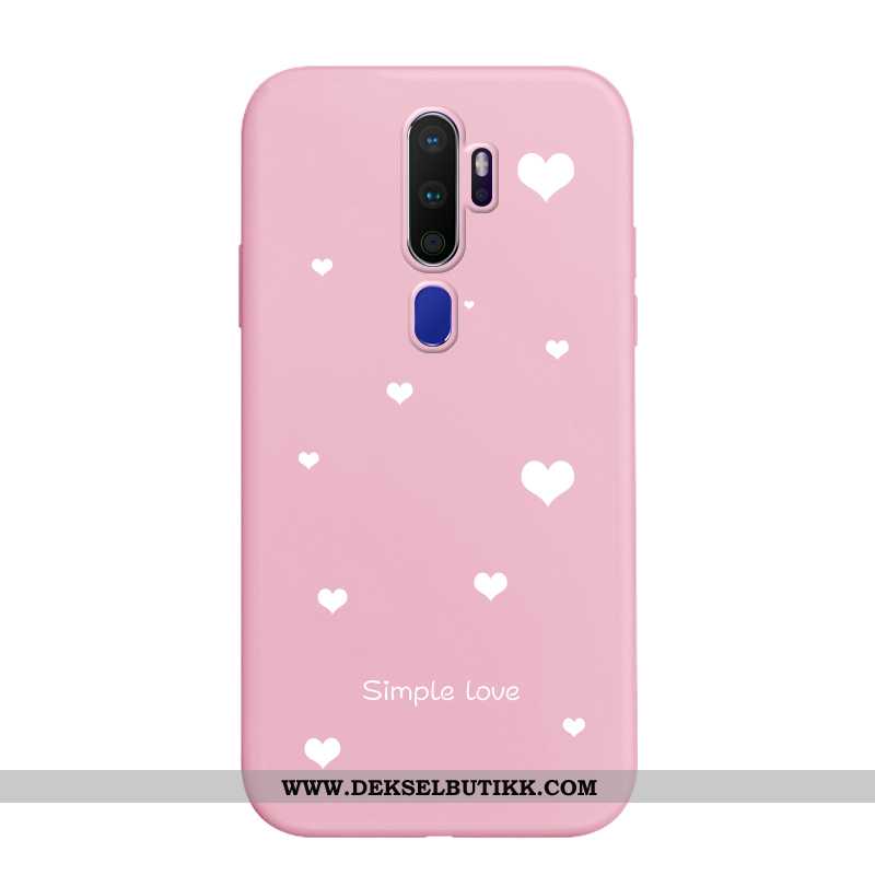 Etui Oppo A5 2020 Trend Farge Malt Elsker Deksel Rosa, Oppo A5 2020 Myke Til Salgs