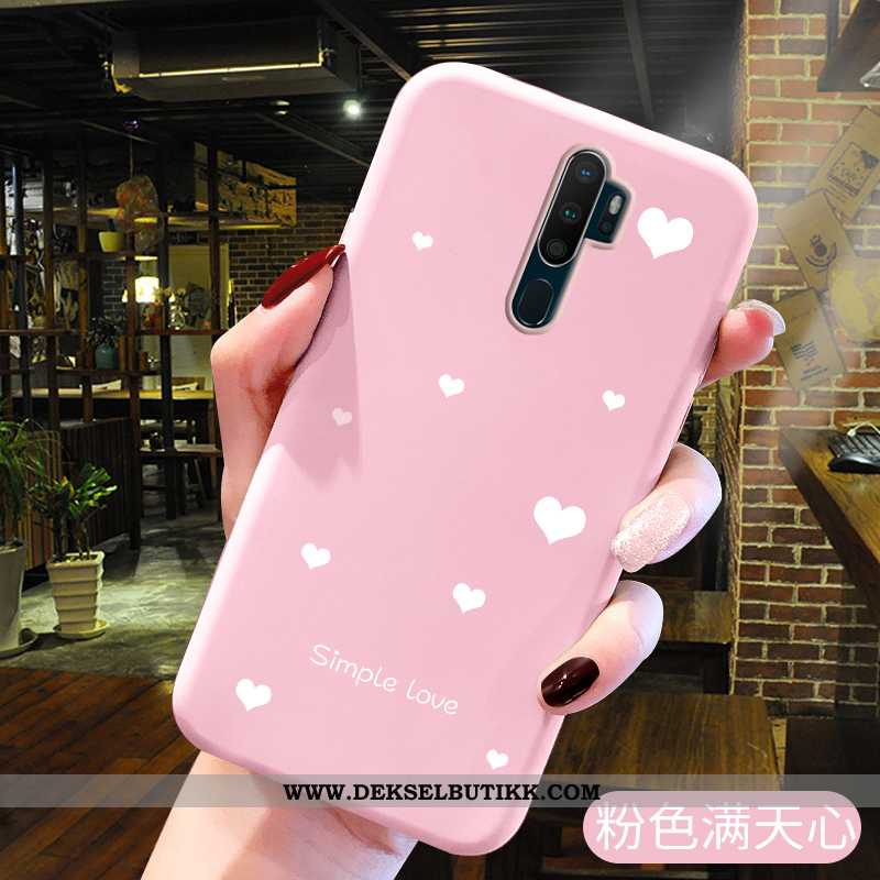 Etui Oppo A5 2020 Trend Farge Malt Elsker Deksel Rosa, Oppo A5 2020 Myke Til Salgs