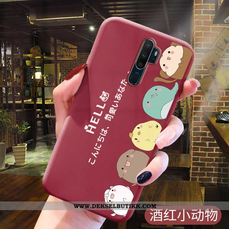 Etui Oppo A5 2020 Trend Farge Malt Elsker Deksel Rosa, Oppo A5 2020 Myke Til Salgs