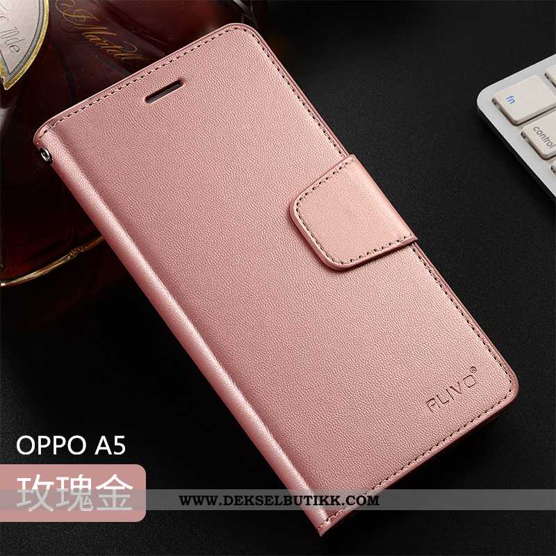 Etui Oppo A5 Beskyttelse Anti-fall Mobiltelefon Rosa, Deksel Oppo A5 Skinndeksel Kjøpe