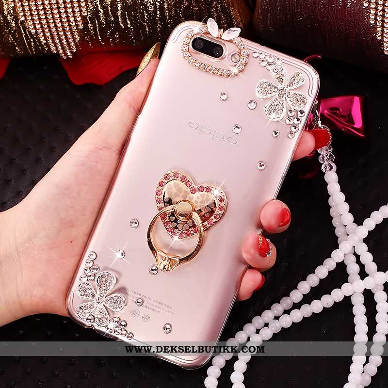 Etui Oppo A5 Hengende Nakke Med Strass Kreativ Av Personlighet Rosa, Deksel Oppo A5 Trend Rabatt