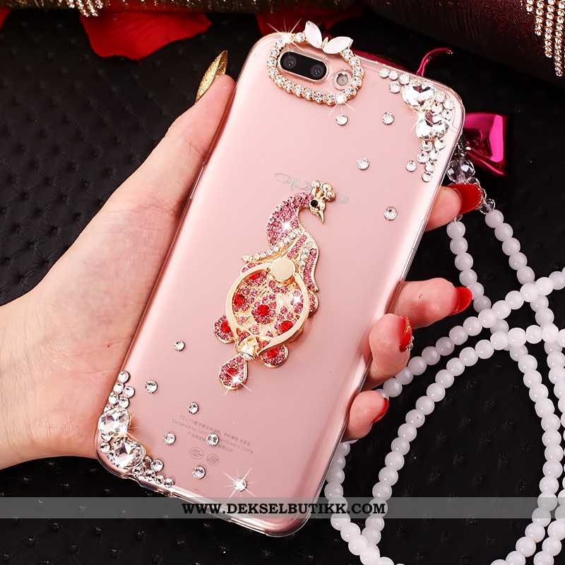 Etui Oppo A5 Hengende Nakke Med Strass Kreativ Av Personlighet Rosa, Deksel Oppo A5 Trend Rabatt