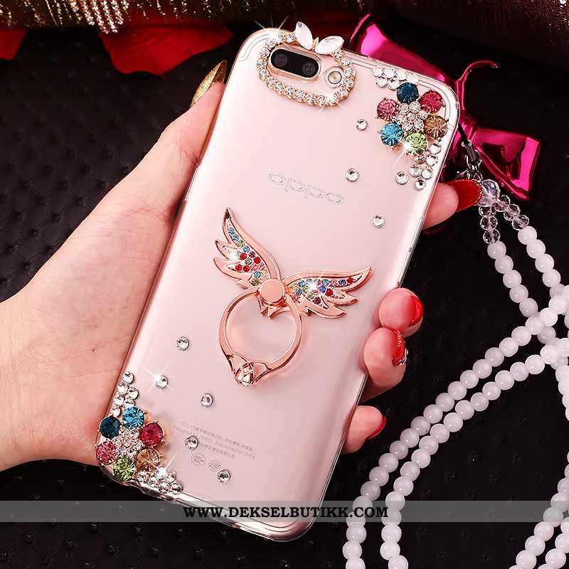 Etui Oppo A5 Hengende Nakke Med Strass Kreativ Av Personlighet Rosa, Deksel Oppo A5 Trend Rabatt