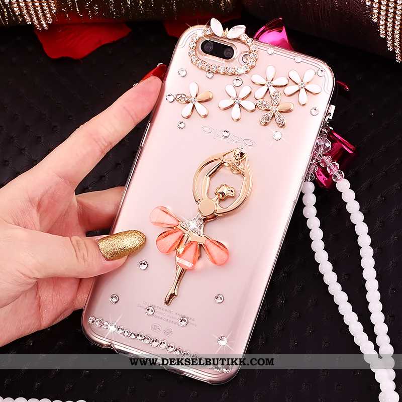 Etui Oppo A5 Hengende Nakke Med Strass Kreativ Av Personlighet Rosa, Deksel Oppo A5 Trend Rabatt