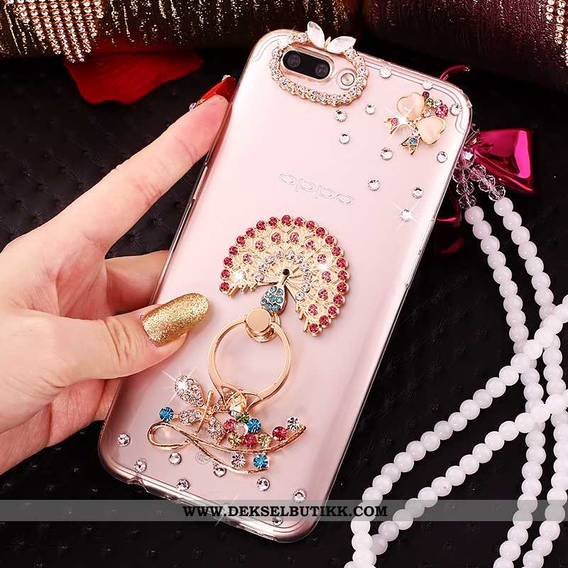 Etui Oppo A5 Hengende Nakke Med Strass Kreativ Av Personlighet Rosa, Deksel Oppo A5 Trend Rabatt