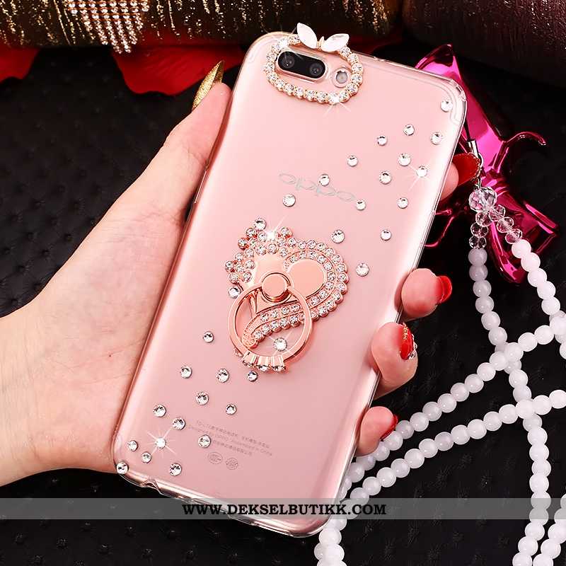 Etui Oppo A5 Hengende Nakke Med Strass Kreativ Av Personlighet Rosa, Deksel Oppo A5 Trend Rabatt